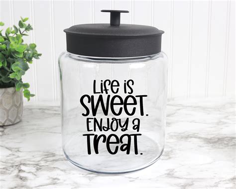 life is sweet svg candy jar svg funny candy jar svg etsy