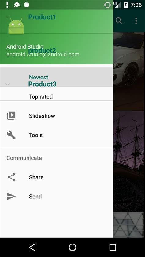 Implement Expandablelistview In Navigation Drawer Generated By Android