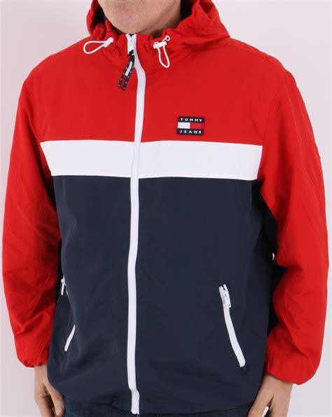 Tommy Jeans Chicago Windbreaker Navyredwhite 80s Casual Classics