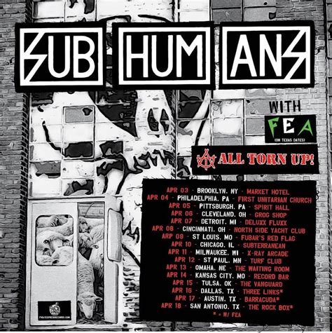 Subhumans Touring The US This Spring