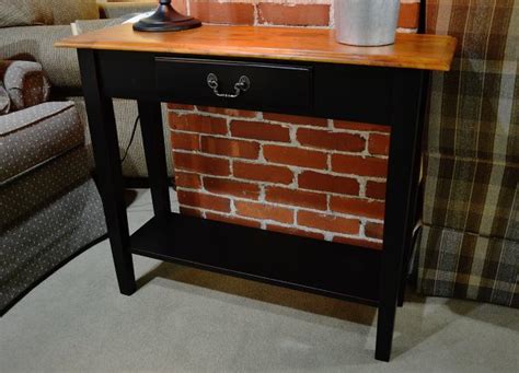 Black And Cherry Sofa Table Hawk Haven