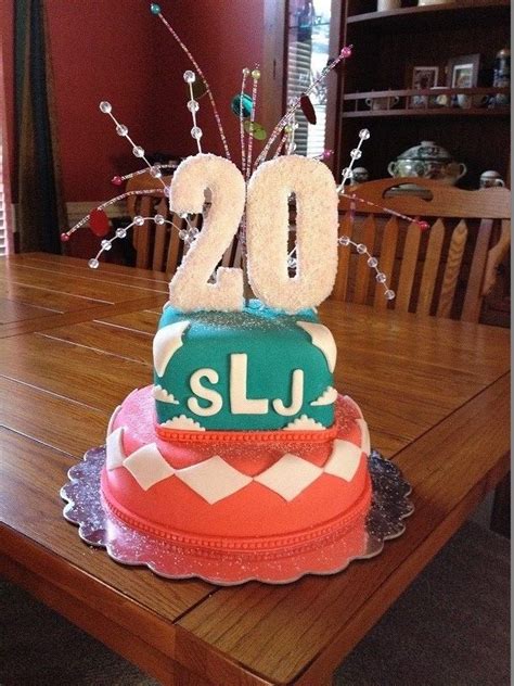 A 20th birthday party celebrates the end of your teens and the introduction to your 20's. Fun 20th Birthday Cake | My Cake Collection | Pinterest