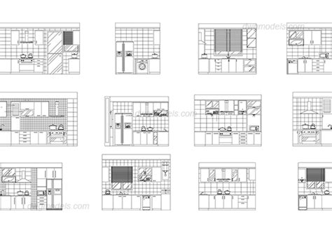 Kitchen Cabinets Elevations Cad