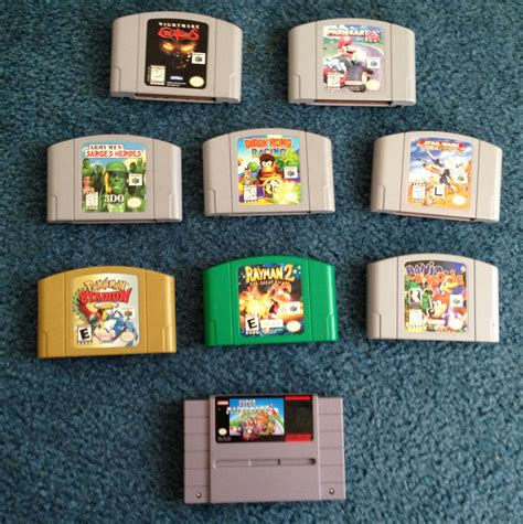 Cartridges For Nes Super Nintendo Nintendo 64 And Ps1 Updated 715