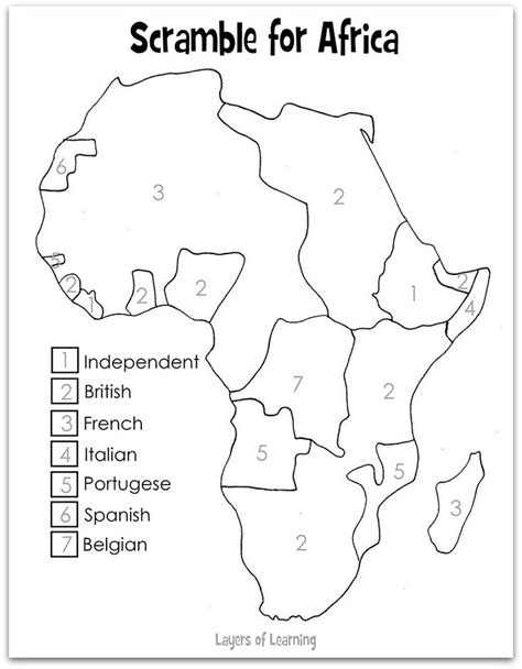 Maybe you would like to learn more about one of these? Scramble For Africa Blank Map