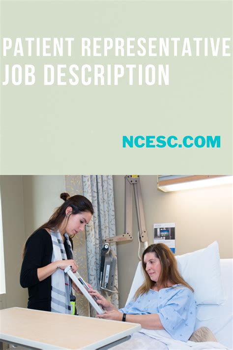 Patient Representative Job Description Learn About Being Patient