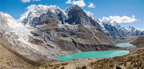 The Three Lakes In The Cordillera Huayhuash Peru 2750x1319 Nature