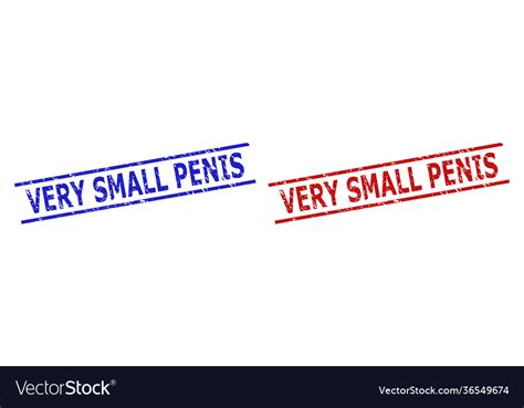 Very Small Penis Stamp Seals With Unclean Surface Vector Image