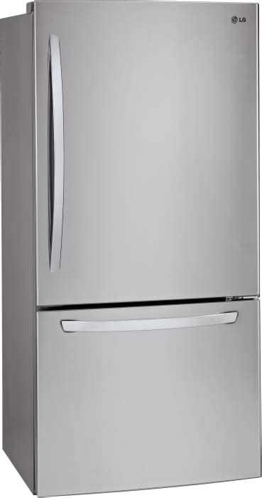 lg ldc24370st 33 inch bottom freezer refrigerator with linear compressor spillproof cantilever