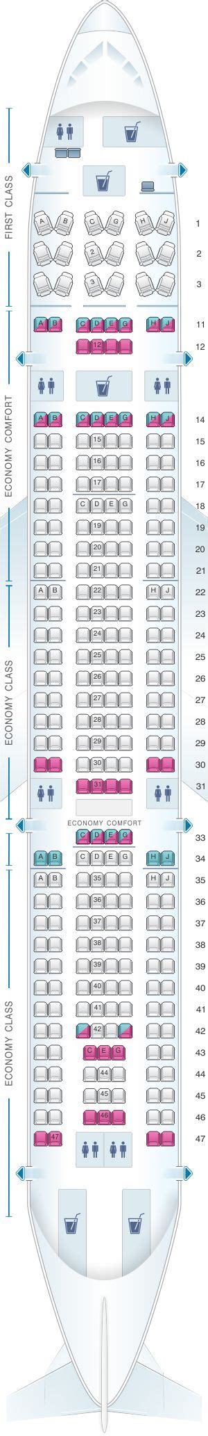 Seat Map Hawaiian Airlines Airbus A330 200 Retrofitted Air Transat