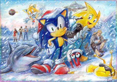 Happy New Year With Sega Characters By Liris San On Deviantart Sonic