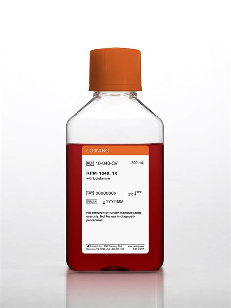10-040-CV | Corning® 500 mL RPMI 1640 | Corning