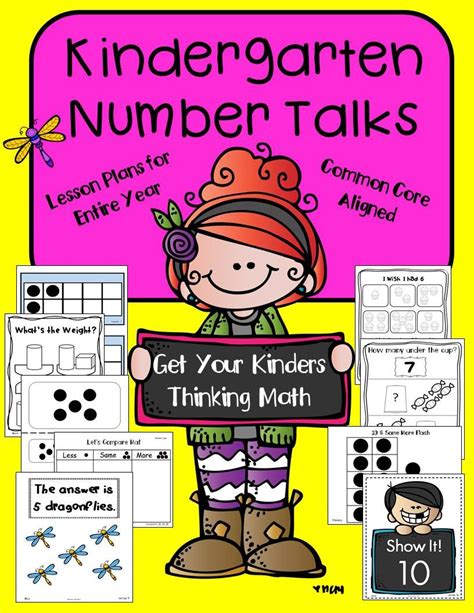 Digital Kindergarten Number Talks Yearlong Bundle Distance Learning