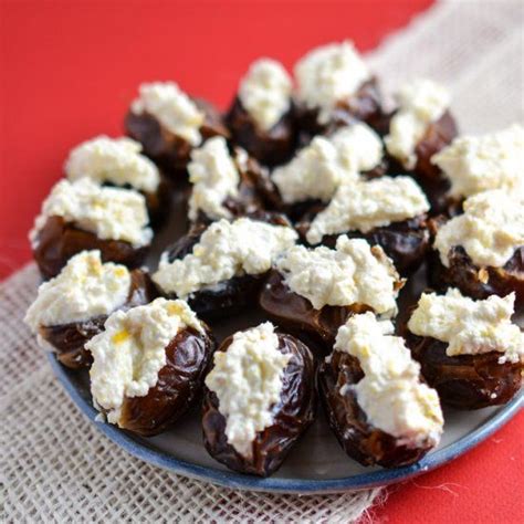 See linked recipes for full. Sweet ricotta stuffed dates - a perfect light dessert ...