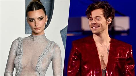 emily ratajkowski and harry styles caught kissing the video is viral oicanadian