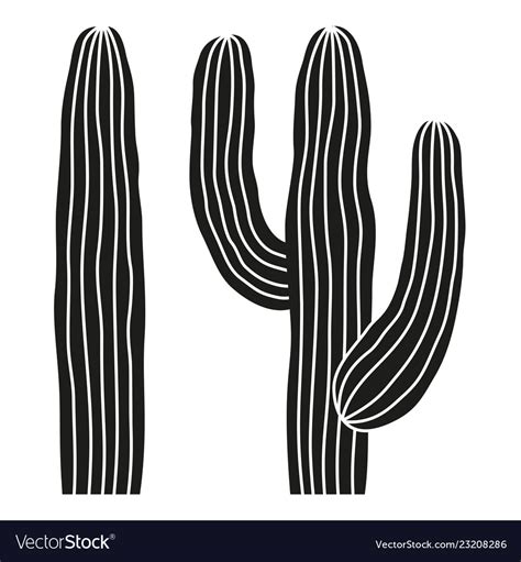 Mexican Cactus Clipart Black And White