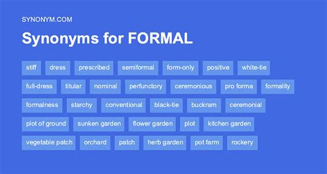 Another Word For Formal Synonyms And Antonyms