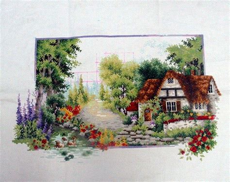 How to download the scheme for free? Free cross stitch pattern: summer lane | Cross stitch ...