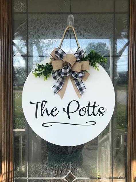 Personalized Front Door Sign Personalized Front Door Decor Etsy In