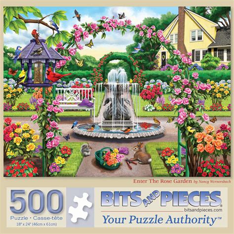 Enter The Rose Garden 500 Piece Jigsaw Puzzle Bits And Pieces