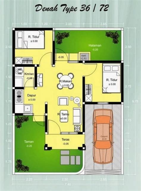 Rumah juga termasuk satu dari tiga kebutuhan pokok manusia yang harus dipenuhi. Denah Rumah - Pastipas.COM