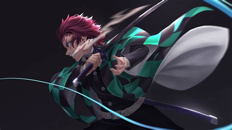 Tanjiro Kamado Sword Redhead Demon Slayer Kimetsu No Yaiba Anime