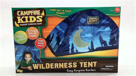 Campfire Kids Indoor Camping Gear Wilderness Tent Youtube