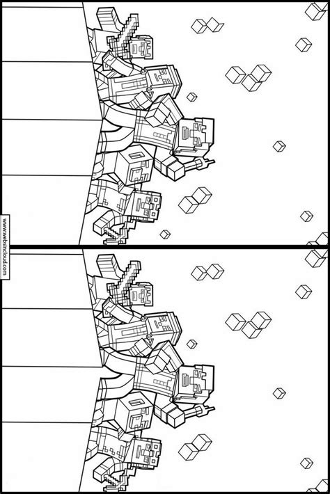 Printable Worksheet Spot The Differences Minecraft 5 Minecraft