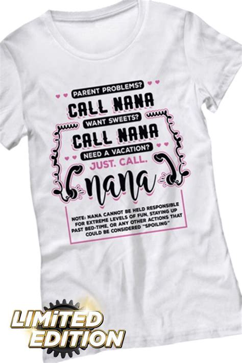 Proud Call Me Nana Womens T Shirt Design Nana T Shirts T Shirts For