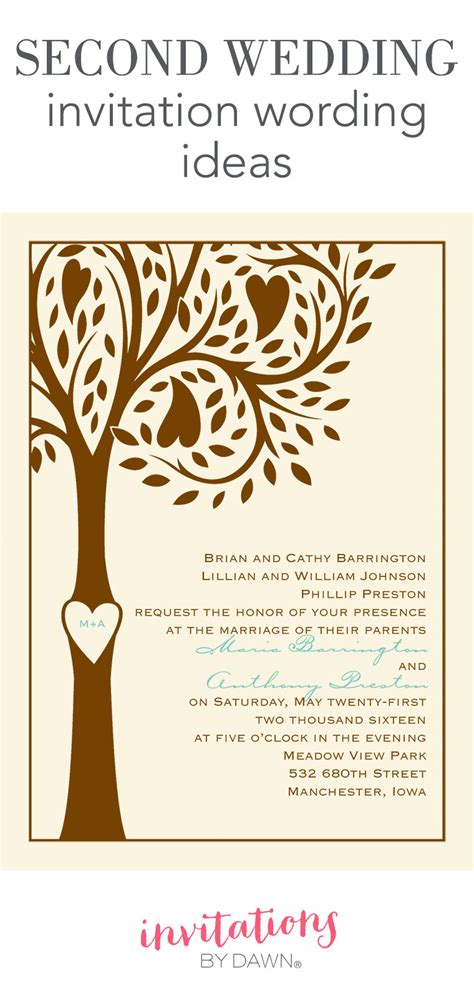 Wedding celsbrationideas got seconfd martiages. Second Wedding Invitation Wording | Invitations by Dawn