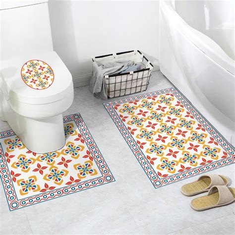 Waterproof Bathroom Floor Stickers Houzplus