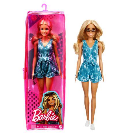 Barbie Fashionistas Doll With Long Blonde Hair Tie Dye Shorts