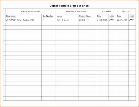 Key Sign Out Sheet New Key Sign Out Sheet Template In Log Safety Word