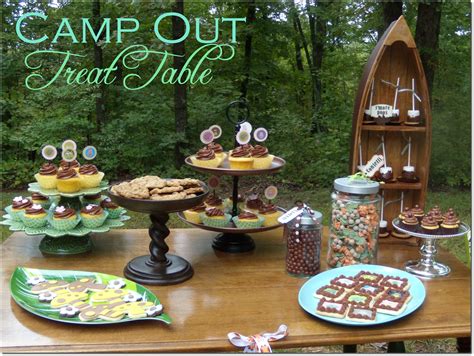 Camp Out Treat Table Pizzazzerie