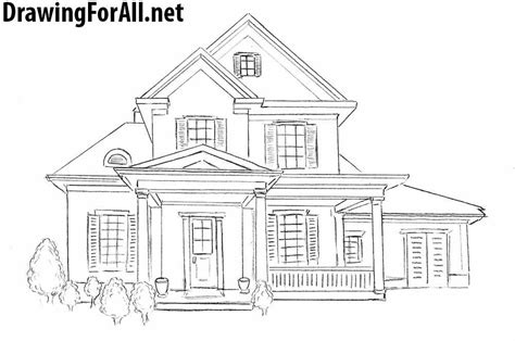 How To Draw Houses Step By Step