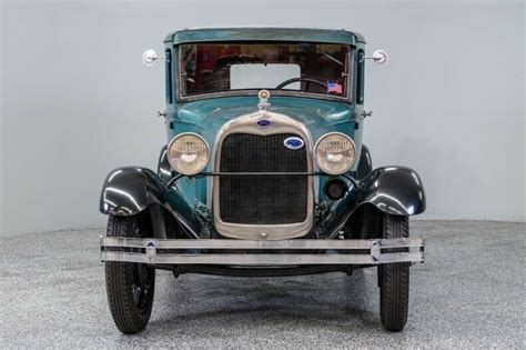 1929 Ford Model A Murray Body 37910 Miles Two Tone Green Sedan 4