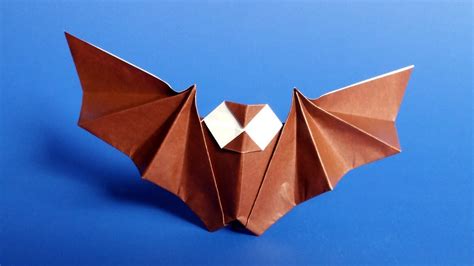 Easy Origami Bat Tutorial For Halloween Youtube