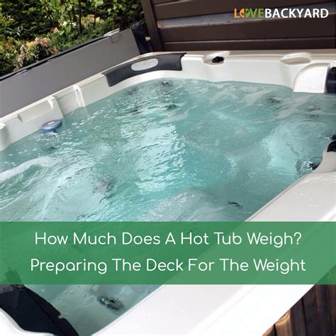 Water…because ducking and covering works up a mighty thirst. How Much Does A Hot Tub Weigh? Preparing The Deck For The ...