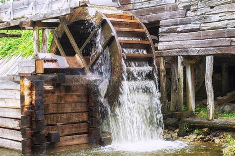 Old Water Mill Mill Wheel On The River Stock Image Image Of Exposure