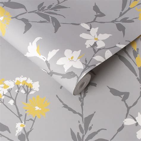 Free Download Aeris Grey Yellow Wallpaper Grey Wallpaper Graham Brown