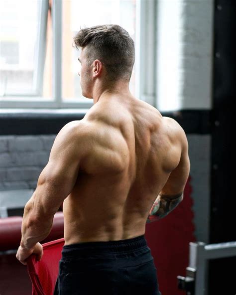 Masculine Gym Alpha Daddy Strong Shirtless Back
