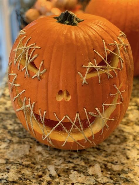 Halloween Scarecrow Pumpkin Pumpkin Carving Pumpkin Pumpkin Drilling