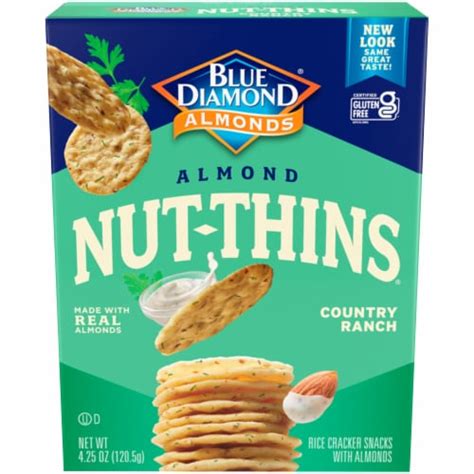 Blue Diamond Nut Thins Country Ranch Almond Crackers 425 Oz Smiths