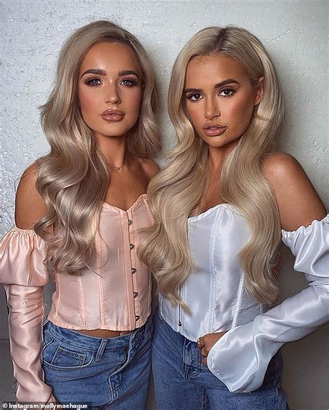 Love Islands Molly Mae Hague And Lookalike Friend Ella Ravenscroft Wear Matching Outfits