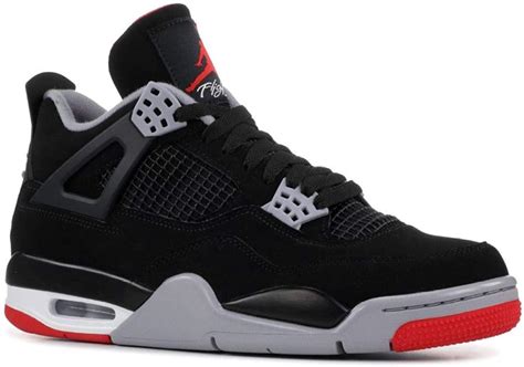 Jordan Nike Mens Air Retro 4bred 2019 Blackfire Red
