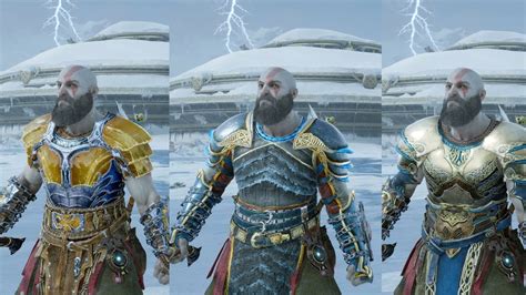 God Of War Ragnarok All Armor Sets Showcase Fully Upgraded Youtube