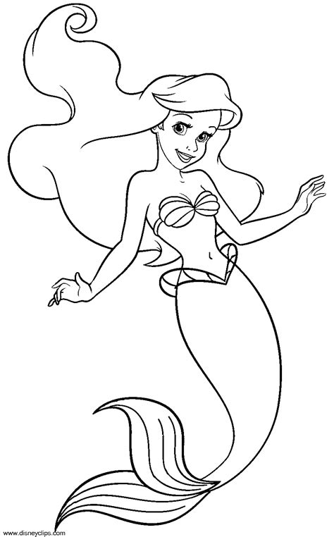 Dibujos Para Colorear De Las Princesas Disney Pequeocio Ariel Images