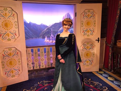PHOTOS VIDEO Anna And Elsa Debut New Frozen Costumes At EPCOTs Royal Sommerhus Meet