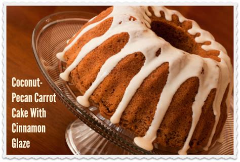 It's name — divorce carrot cake — likely has a lot to do with it. Coconut-Pecan Carrot Cake With Cinnamon Glaze