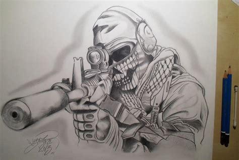 Call Of Duty Drawing By Erazer Drawings On Deviantart